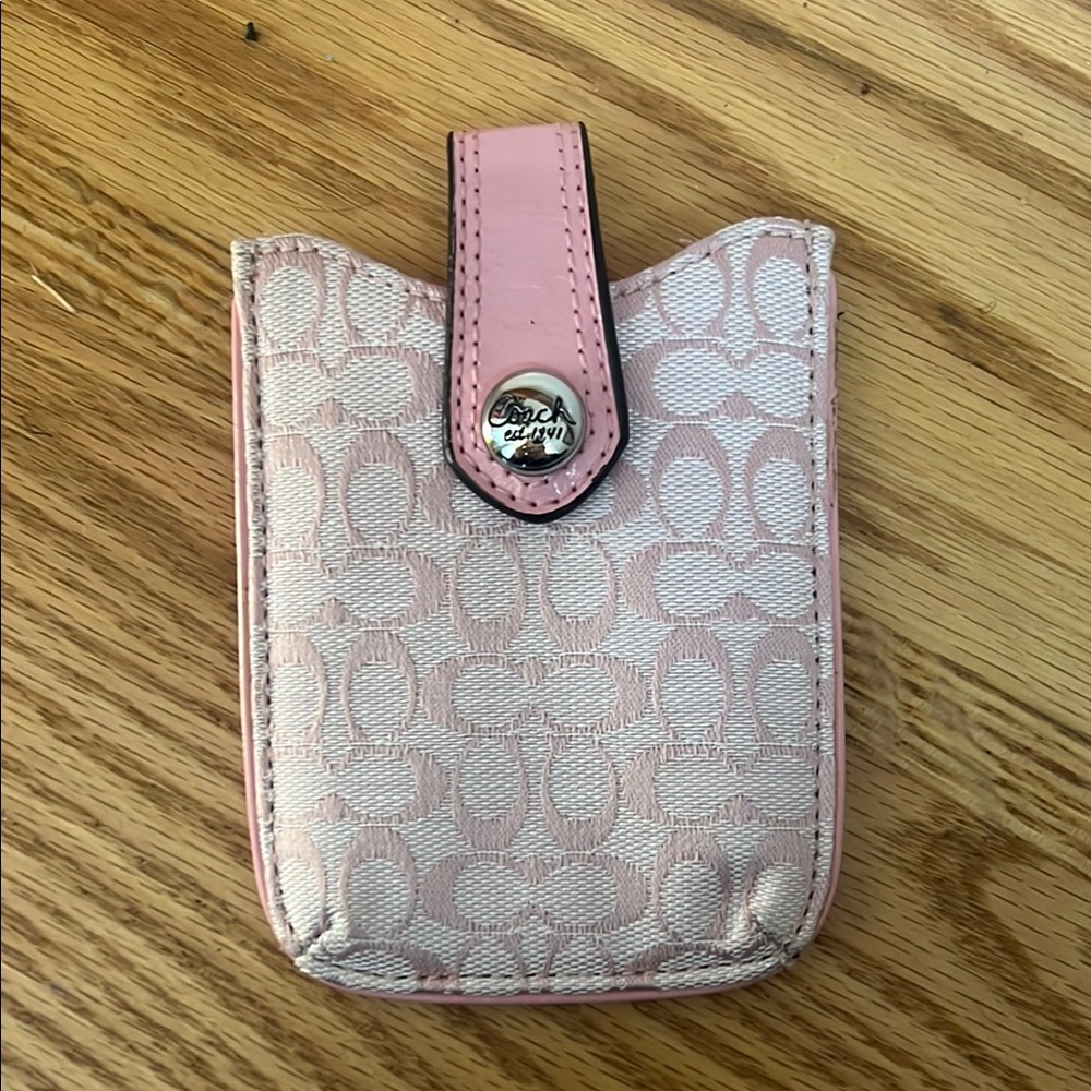 Coach Pink and Cream Phone Case